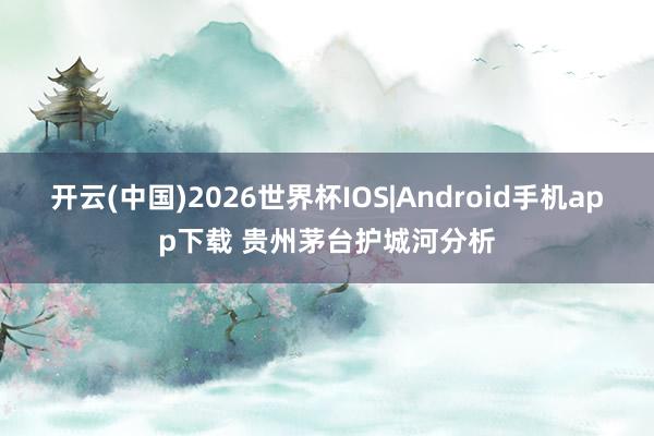 开云(中国)2026世界杯IOS|Android手机app下载 贵州茅台护城河分析