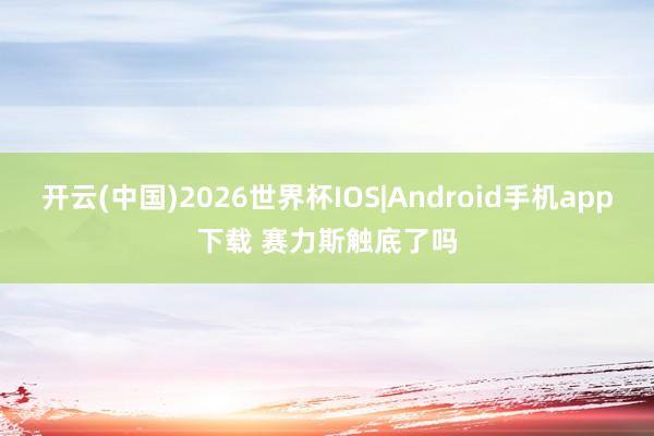 开云(中国)2026世界杯IOS|Android手机app下载 赛力斯触底了吗