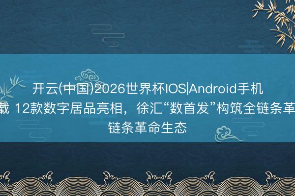 开云(中国)2026世界杯IOS|Android手机app下载 12款数字居品亮相，徐汇“数首发”构筑全链条革命生态